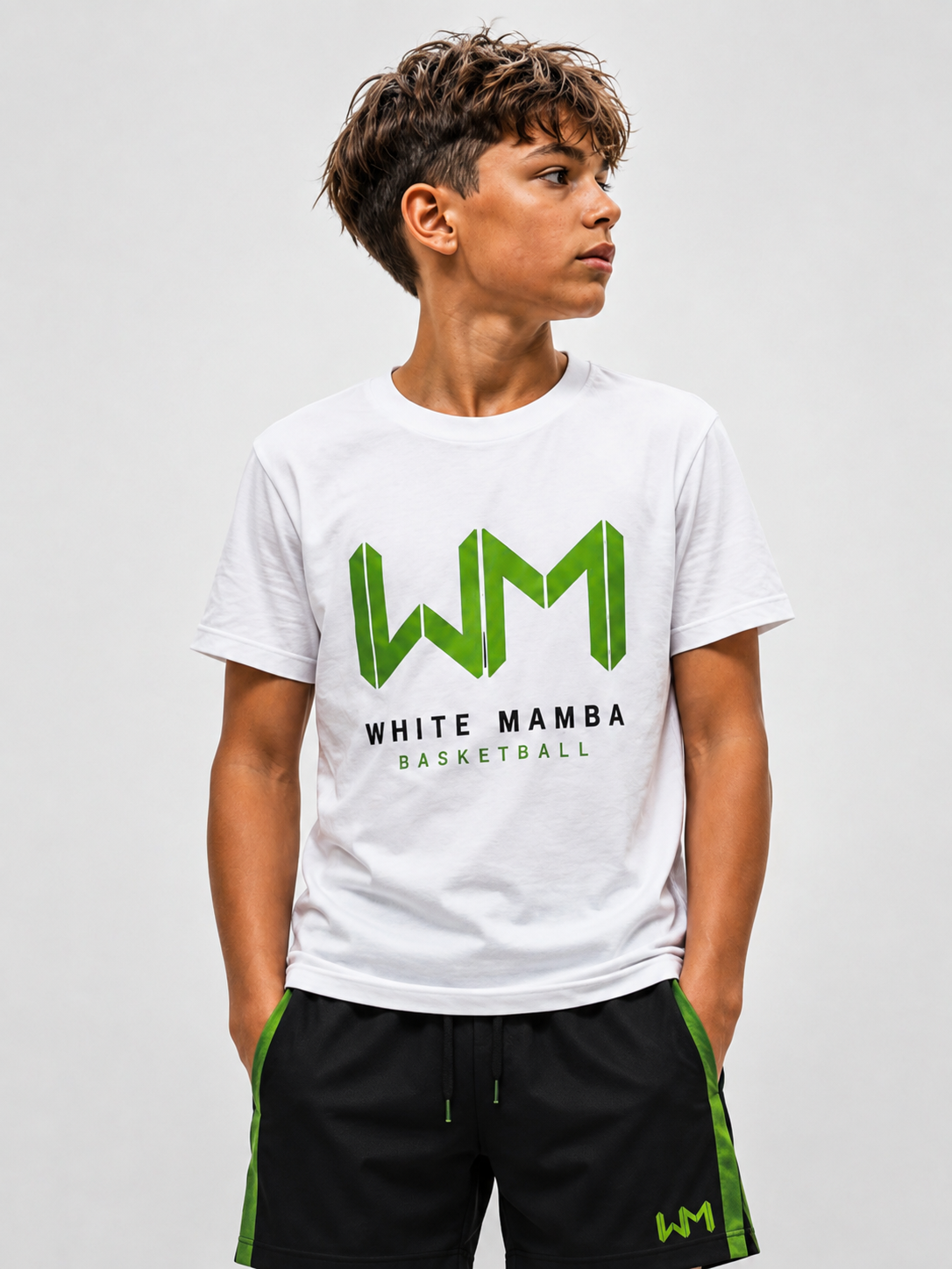 White Mamba Basketball T-Shirt (White)