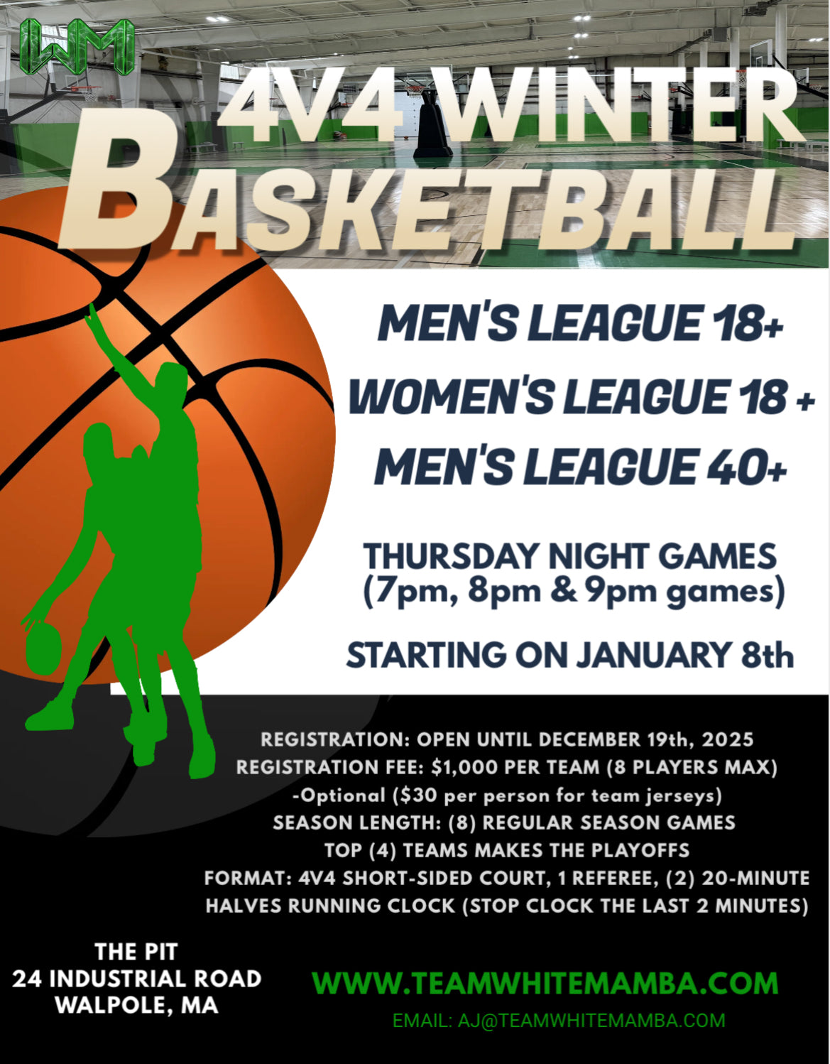 4x4 Winter Basketball League (Thursday Nights)