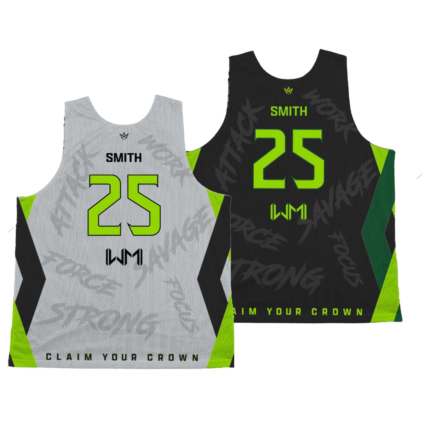 Team White Mamba Customizable Reversible Practice Jersey