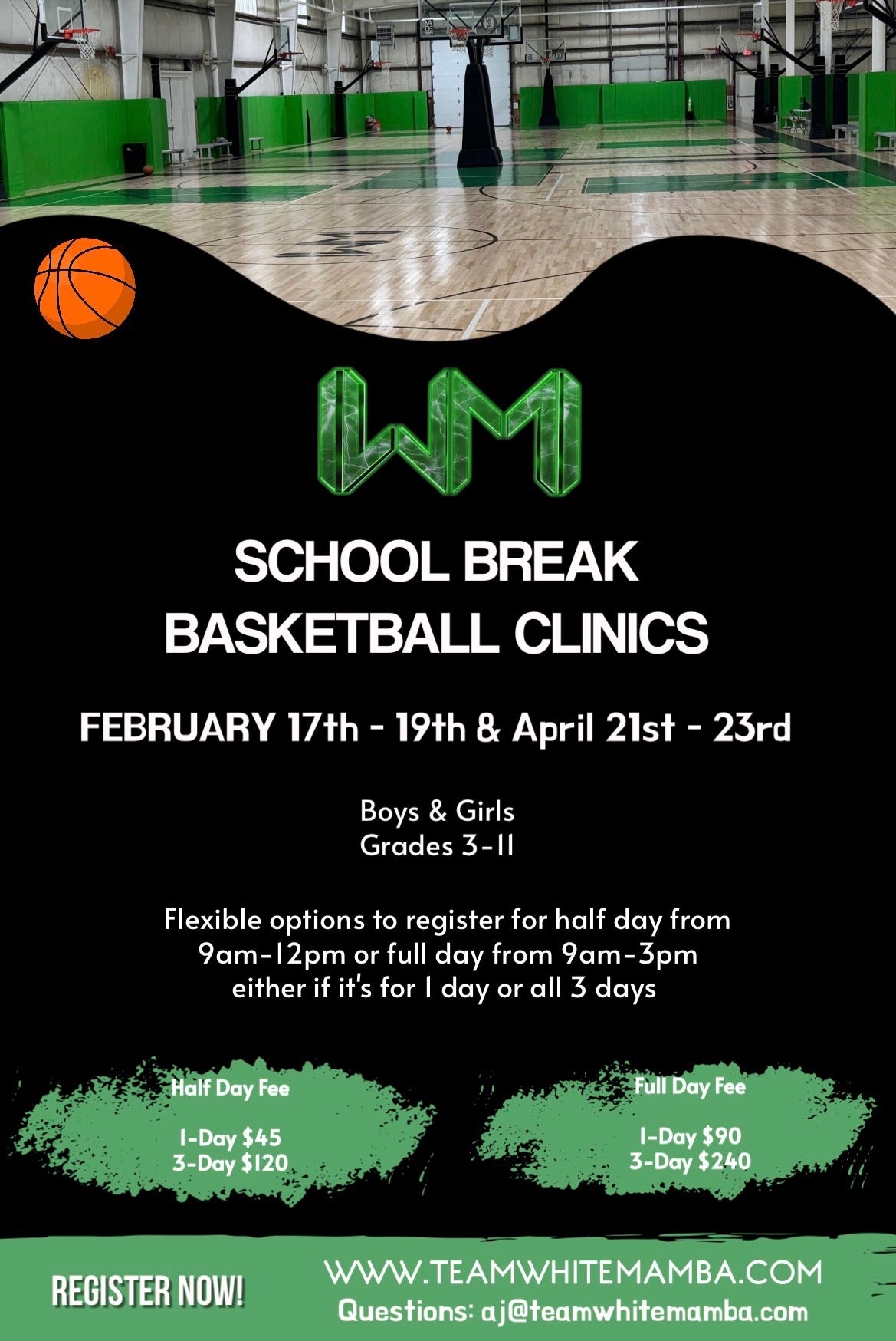School Break Basketball Clinics