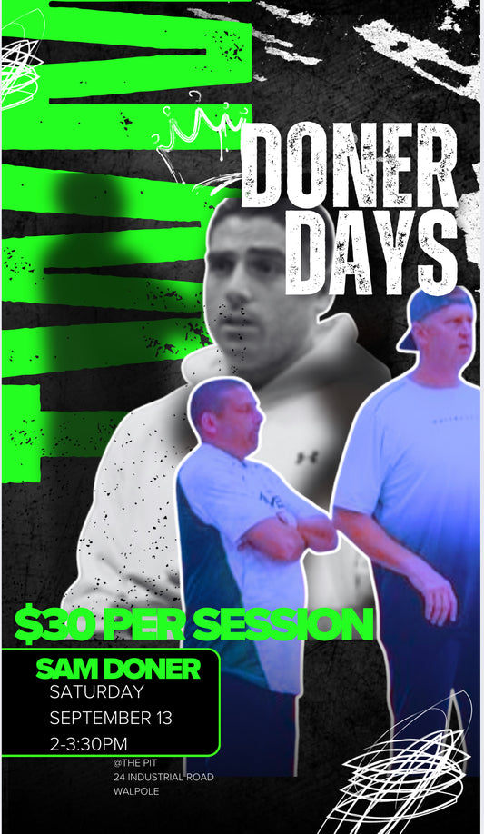 SAM DONER CLINIC Saturday September 13th 2-330 PM