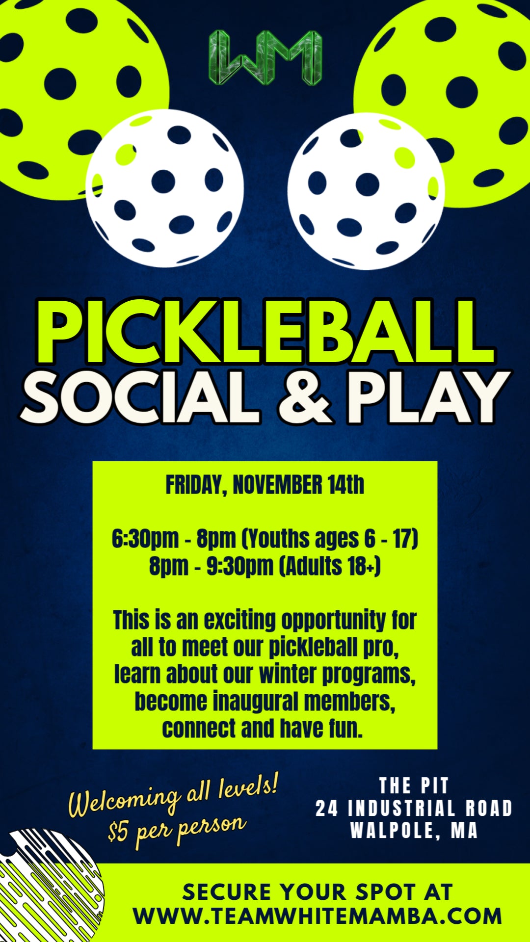 Pickleball Social & Play
